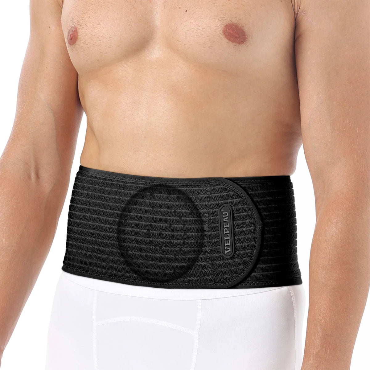 VELPEAU Umbilical Hernia Belt for Epigastric Incisional and Navel Hernia, Abdominal Binder with Removable Compression Pad