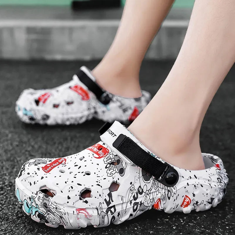 Men Shoes Slippers Men Garden Flat Sandals Platform Sandals Man Summer Sandals 2025 Male Sneakers Outdoor Flip Flops Home Clogs