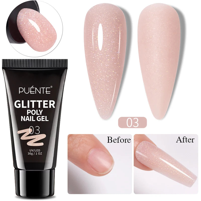 15ML Milky White Jelly Nude Pink Fiber Base Gel For Nails Repair Strengthen Extension Construction Soak Off UV Nail Art Varnish