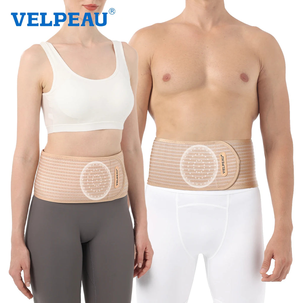VELPEAU Umbilical Hernia Belt for Epigastric Incisional and Navel Hernia, Abdominal Binder with Removable Compression Pad