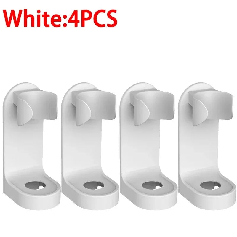 Wall-mounted electric toothbrush holder, plastic tooth hook, razor holder, storage space shelf, bathroom home accessories