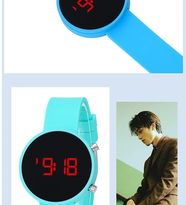 Fashion Digital Watch for Women Simple Men's LED Wrist Watch  Silicone Strap Casual Sports Ladies Watch Clock Gift Reloj Mujer