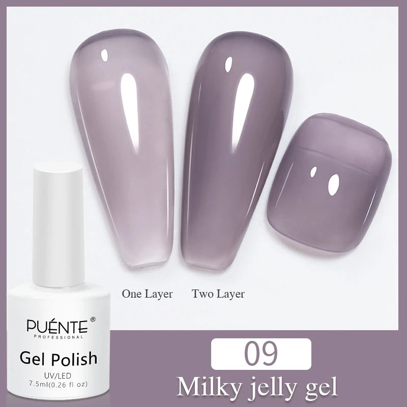 PUENTE 7.5ML Smooth Ceramics Cat Magnetic Gel Nail Polish White Moonlight Shades Cat Eye Soak Off UV Nail Art Varnish Manicure