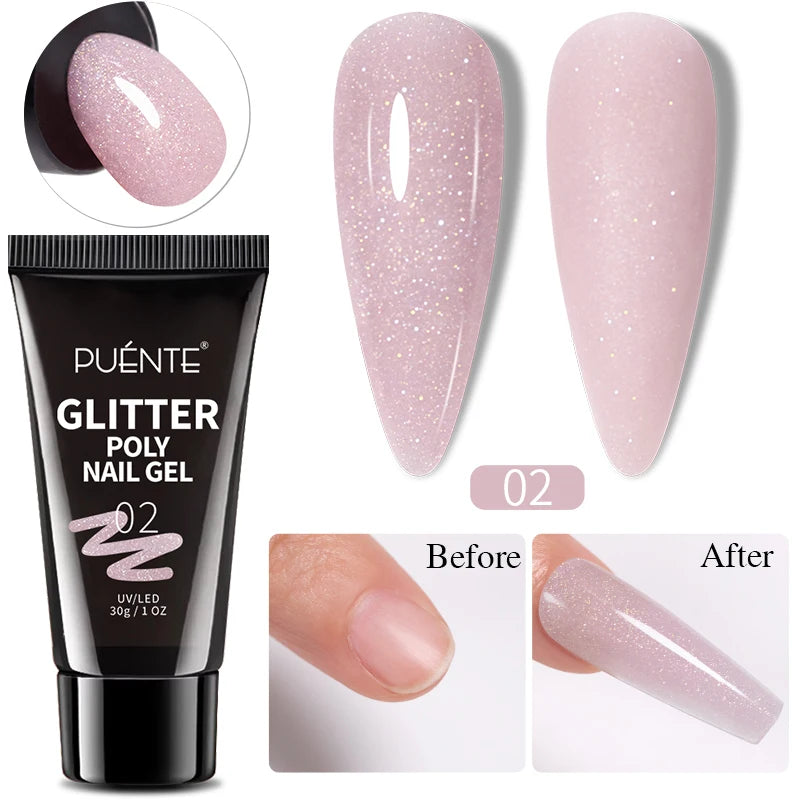 15ML Milky White Jelly Nude Pink Fiber Base Gel For Nails Repair Strengthen Extension Construction Soak Off UV Nail Art Varnish