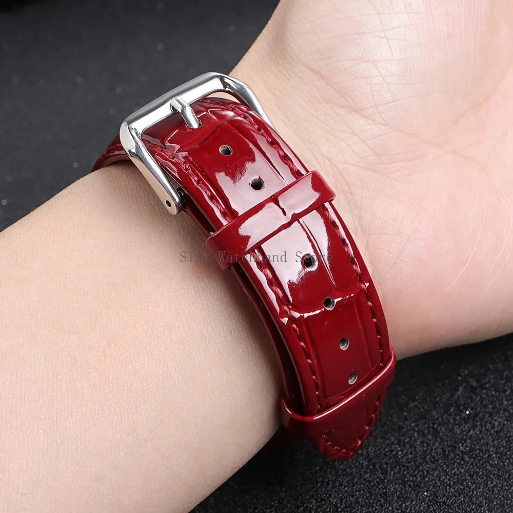 Leather Watchband for Men Women Universal Replacement Leather Watch Strap 12mm 14mm 16mm 18mm 19mm 20mm 21mm 22mm Soft Bracelets