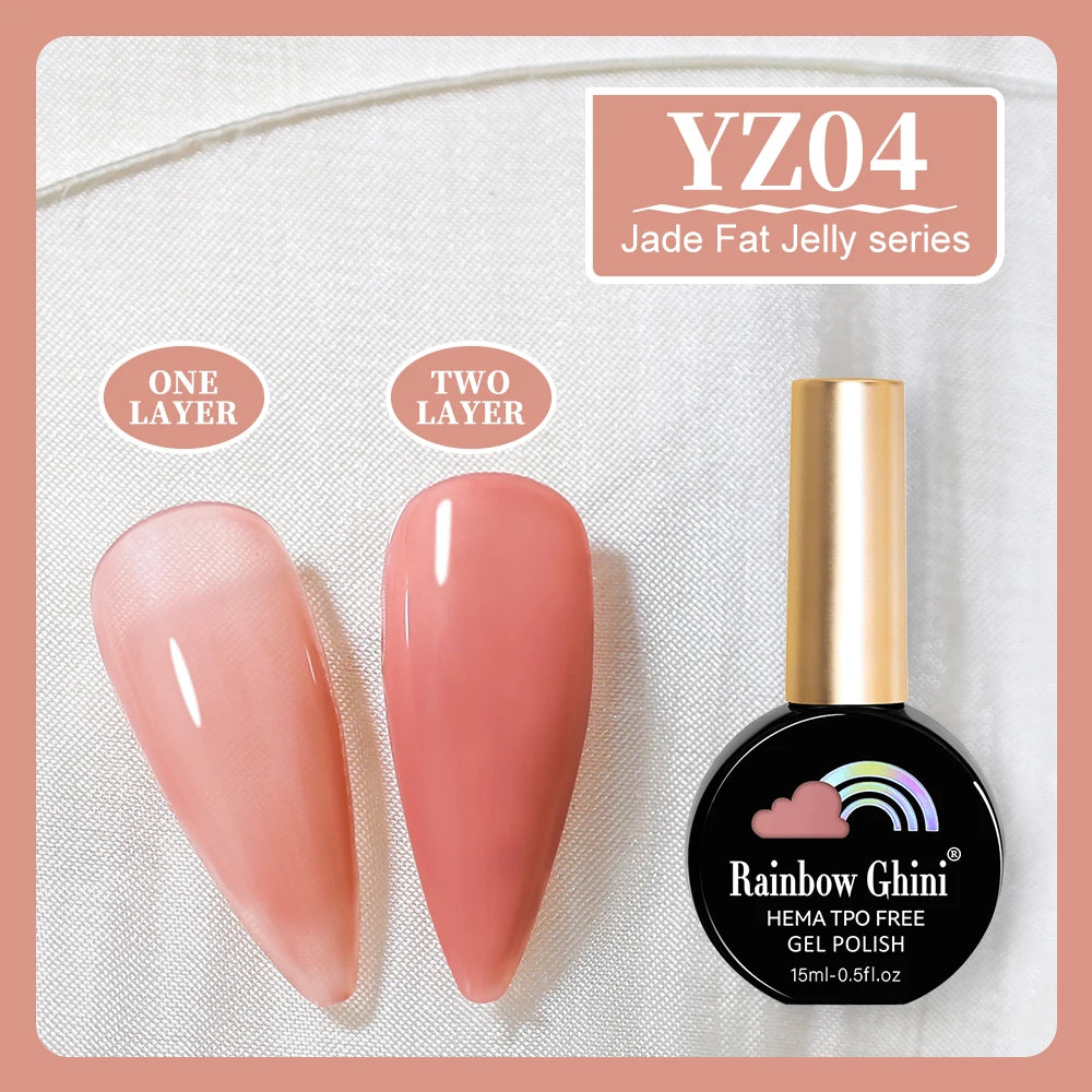 RG 15ML 146Colors HEMA&TPO Free Long Lasting Nail Polish Colorful UV Nail Gel Top Base Coat Supplies For Professional Manicure
