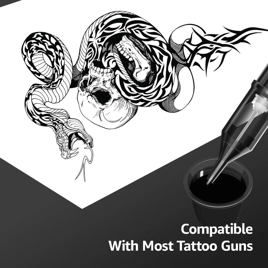 POSEIDON V2 PRO MAX 50PCS Mixed Professional  Tattoo Cartridge Needles Membrane Safety Cartridges Disposable Tattoo Needle