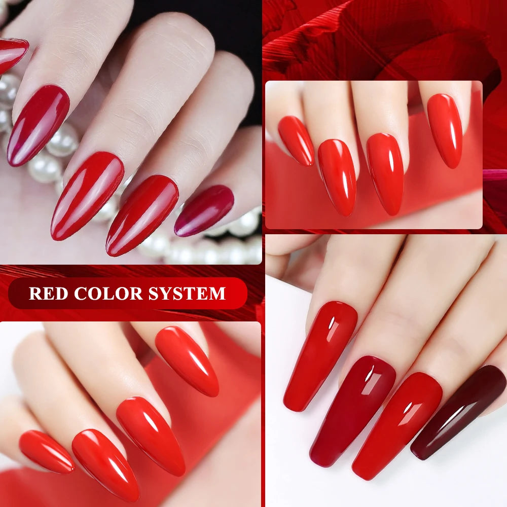 Clou Beaute 15ml HEMA TPO FREE Color Gel Nail Polish Nude Pink Red Green Collection Nail Gel Polish Glitter Soak Off UV LED Gel