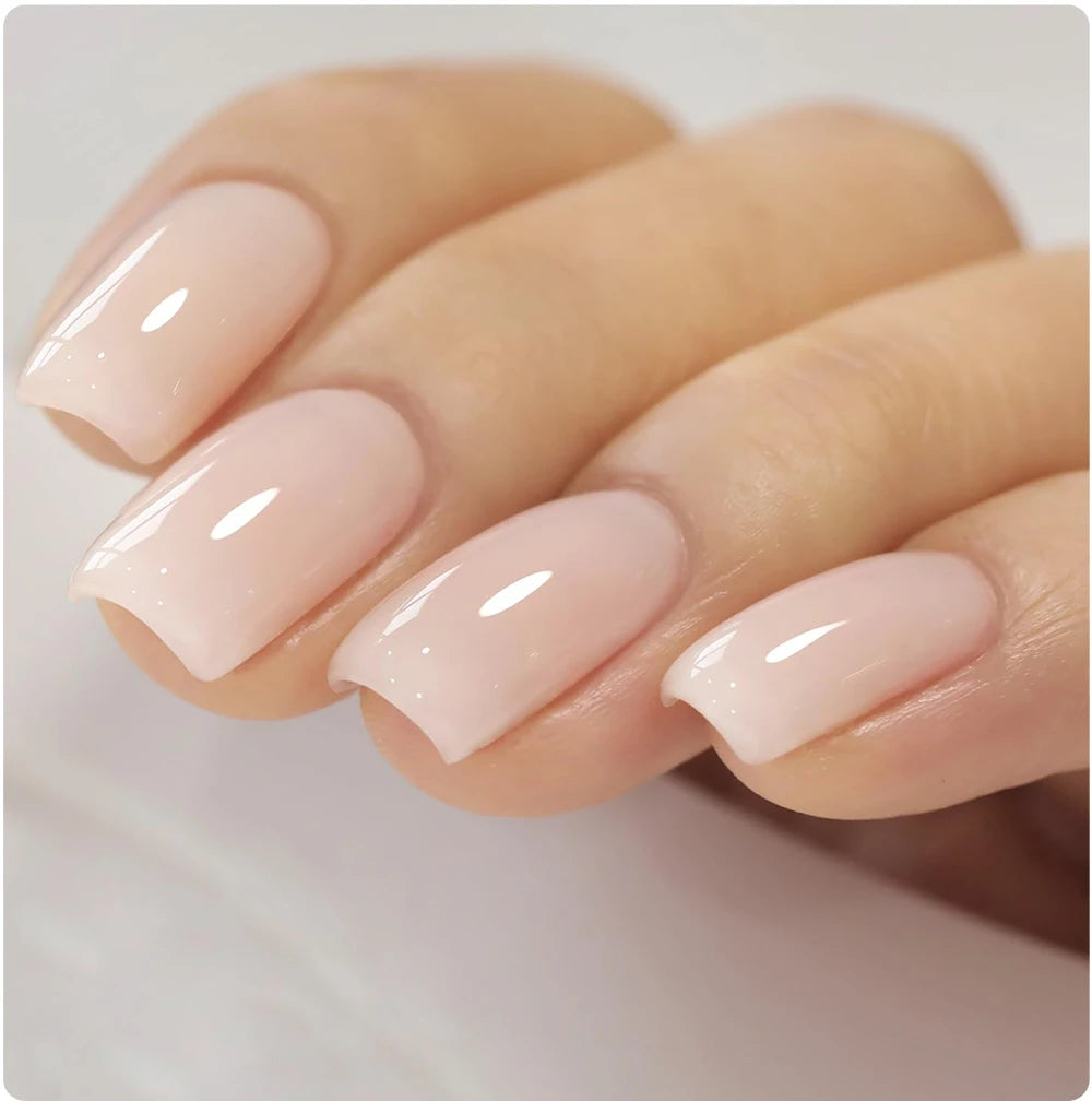 15ML Milky White Jelly Nude Pink Fiber Base Gel For Nails Repair Strengthen Extension Construction Soak Off UV Nail Art Varnish