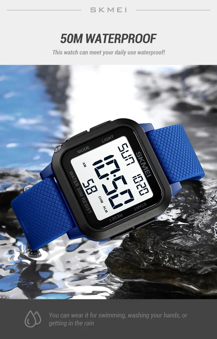 SKMEI 1894 Military Waterproof Mens Watches Electronic Shock Digital Watch For Men Sports Wristwatches 1841 Relogios Masculinos