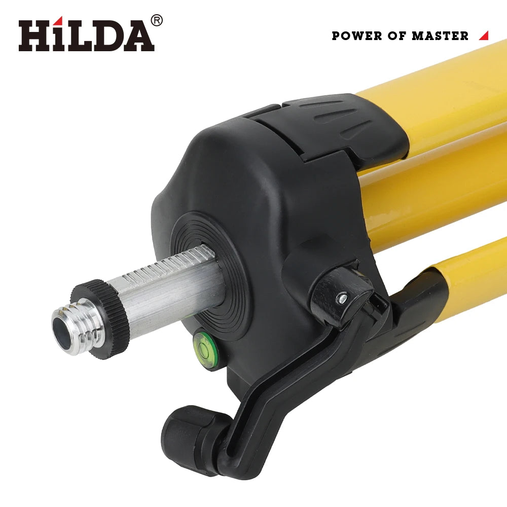 HILDA Laser Level Tripod 1.2M/1.5M 5/8 Inch Adjustable Height Thick Ferroalloy Tripod Laser Level Stand Base for Self Leveling