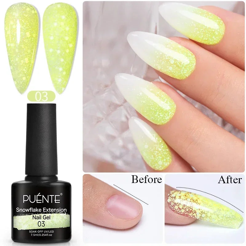 15ML Milky White Jelly Nude Pink Fiber Base Gel For Nails Repair Strengthen Extension Construction Soak Off UV Nail Art Varnish