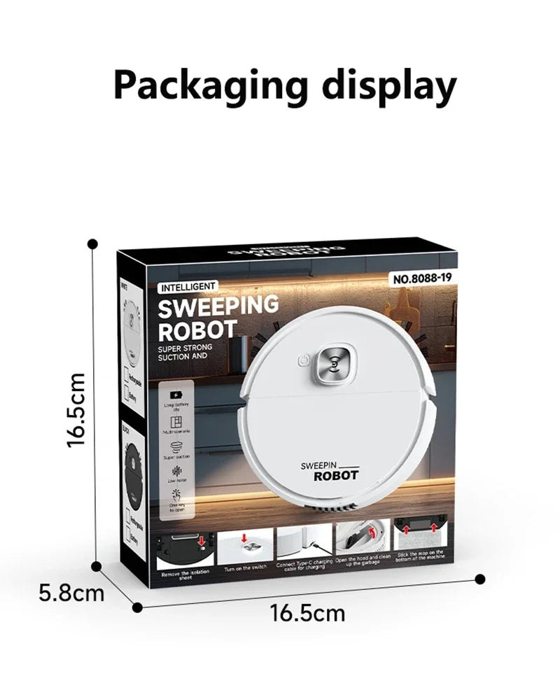 3-in-1 Low Noise Mini Sweeping Robot Intelligent Sweeping Integrated Fully Automatic Cleaning Sweeping Machine Appliance 2026