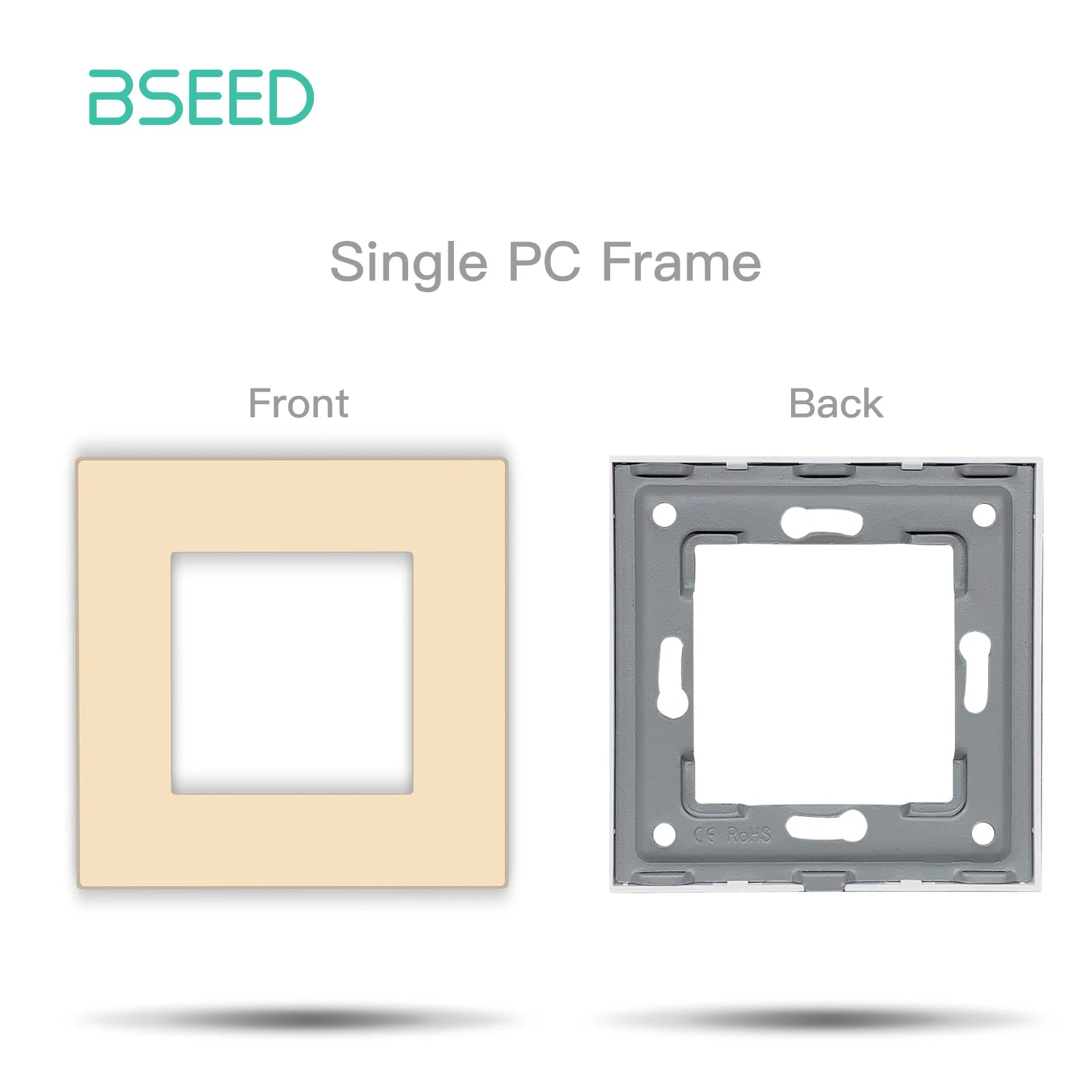 BSEED Zigbee Power Socket Tuya Smart EU Socket Plug With 20W Type-c USB Functions Parts Matte Plastic Frames DIY Accessories