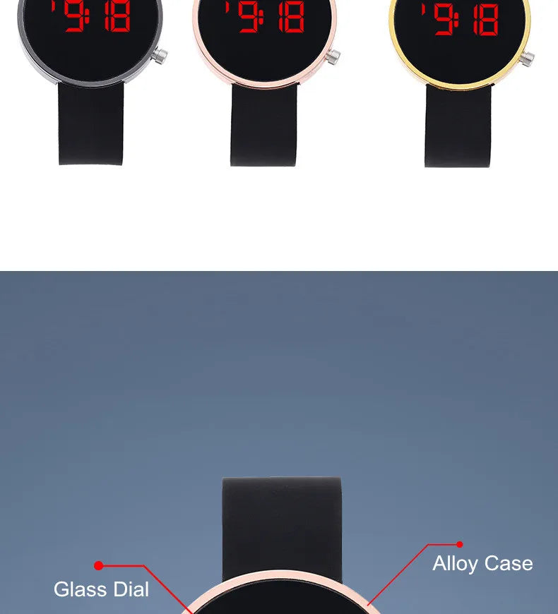 Fashion Digital Watch for Women Simple Men's LED Wrist Watch  Silicone Strap Casual Sports Ladies Watch Clock Gift Reloj Mujer
