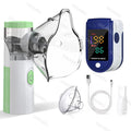 Atomizer Health Care Products Fingertip Pulse Blood Oxygen Portable Nebulizer Mesh Nebulizer Handheld Medical Asthma Inhaler