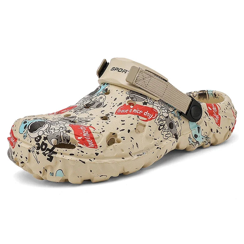 Men Shoes Slippers Men Garden Flat Sandals Platform Sandals Man Summer Sandals 2025 Male Sneakers Outdoor Flip Flops Home Clogs