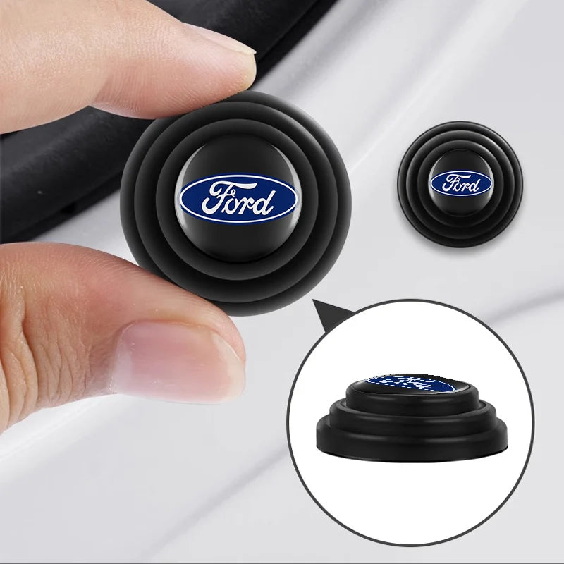 Car Door Shock Absorber Buffer Protective Stickers Soundproof Rubber Pads For Ford Ranger Focus Kuga Mustang Mondeo Fusion Esco