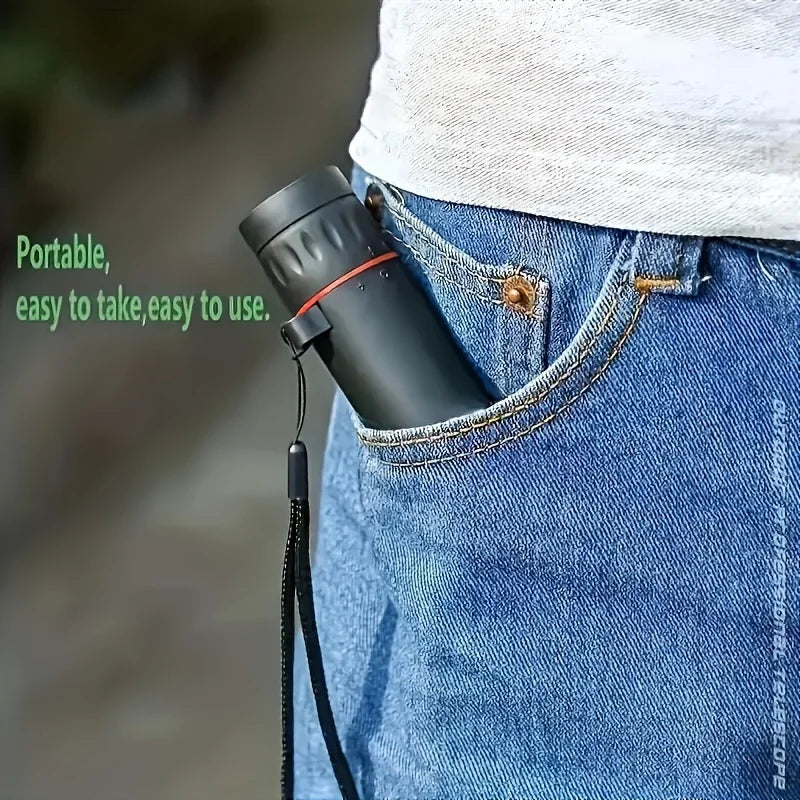 2025 2000X25 HD Monocular Telescope, Compact Portable for Travel, Hiking, Fishing, Camping, Stargazing, Concerts & Bird Watching