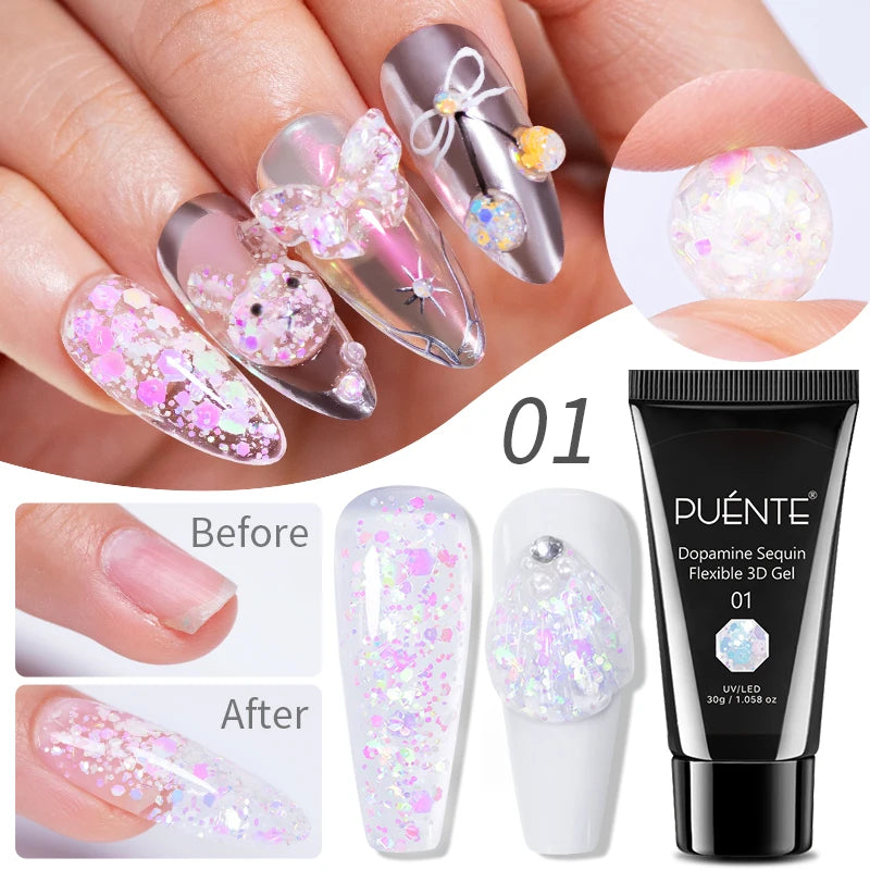 15ML Blooming Marble Gradient Gel Nail Polish Spreading Effect Watercolor Floral Print Nail Art Soak Off UV/LED Nail Varnish
